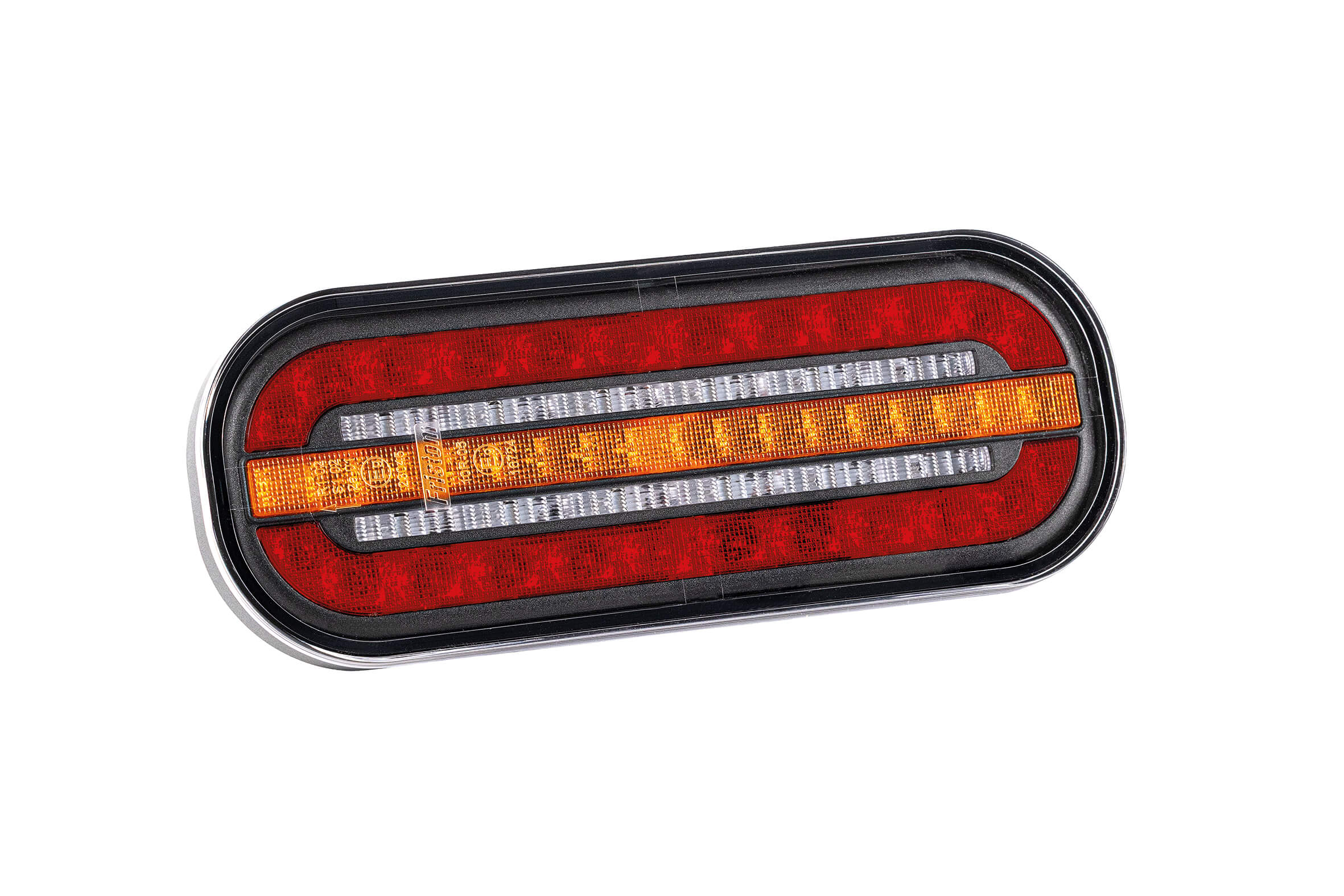 Rear LED lamp 12-30V, tinted lens, dynamic indicator