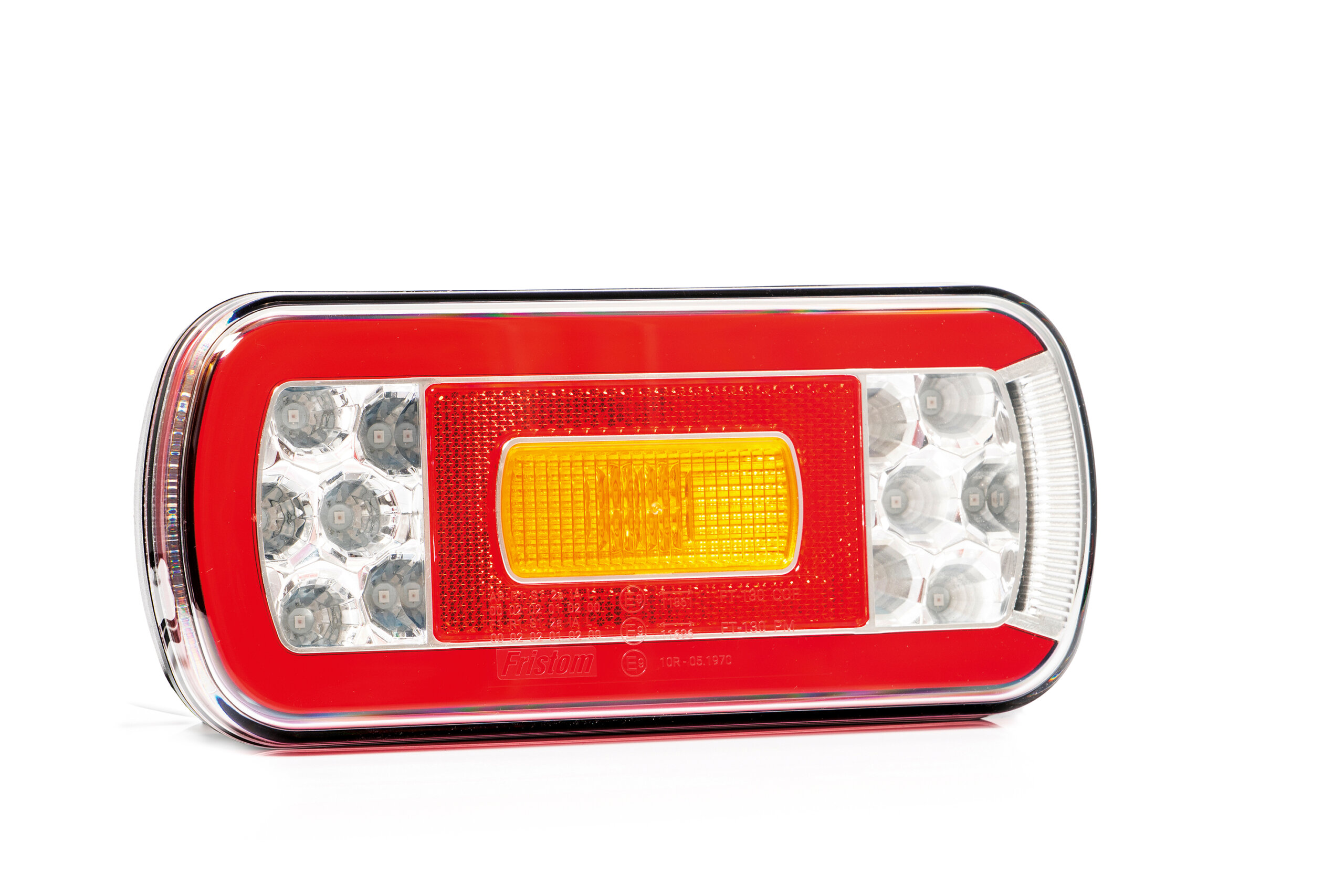 Задний фонарь LED, 5 функций, противотуманный, прозрачный плафон