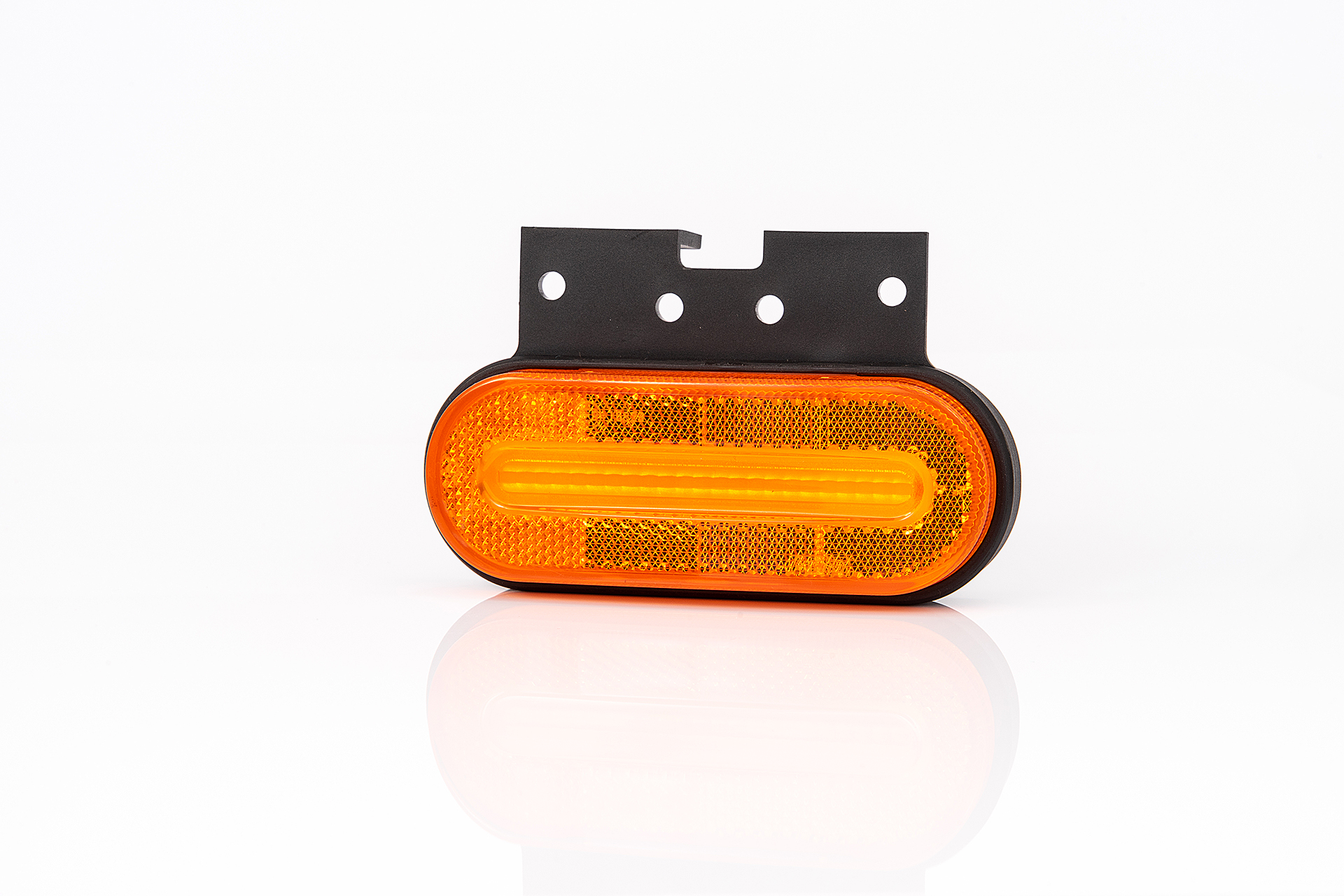 Габаритный фонарь LED жёлтый, угловой кронштейн, ADR