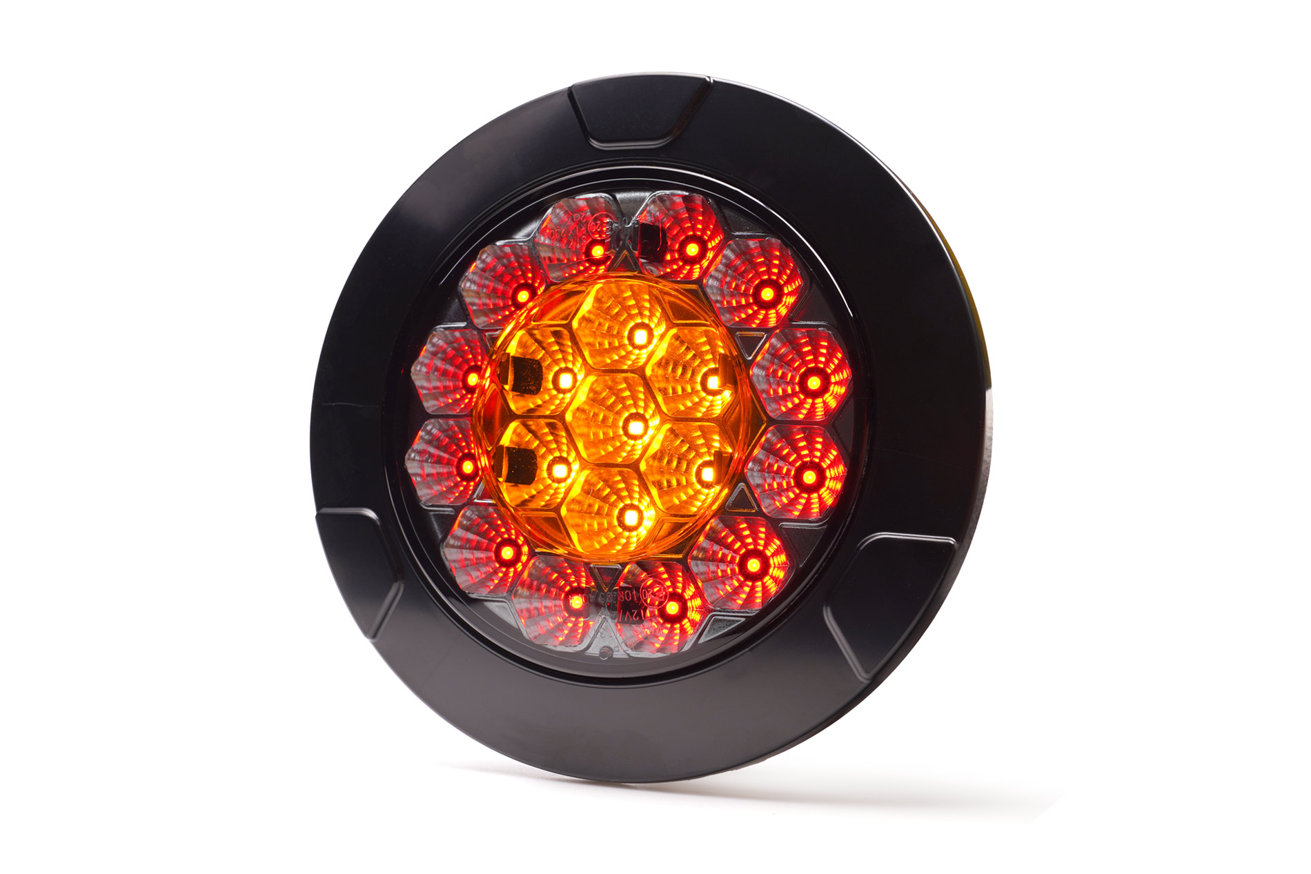 LED multifunctional rear lamp 2235 BLACK YELLOW W131-W131-Y