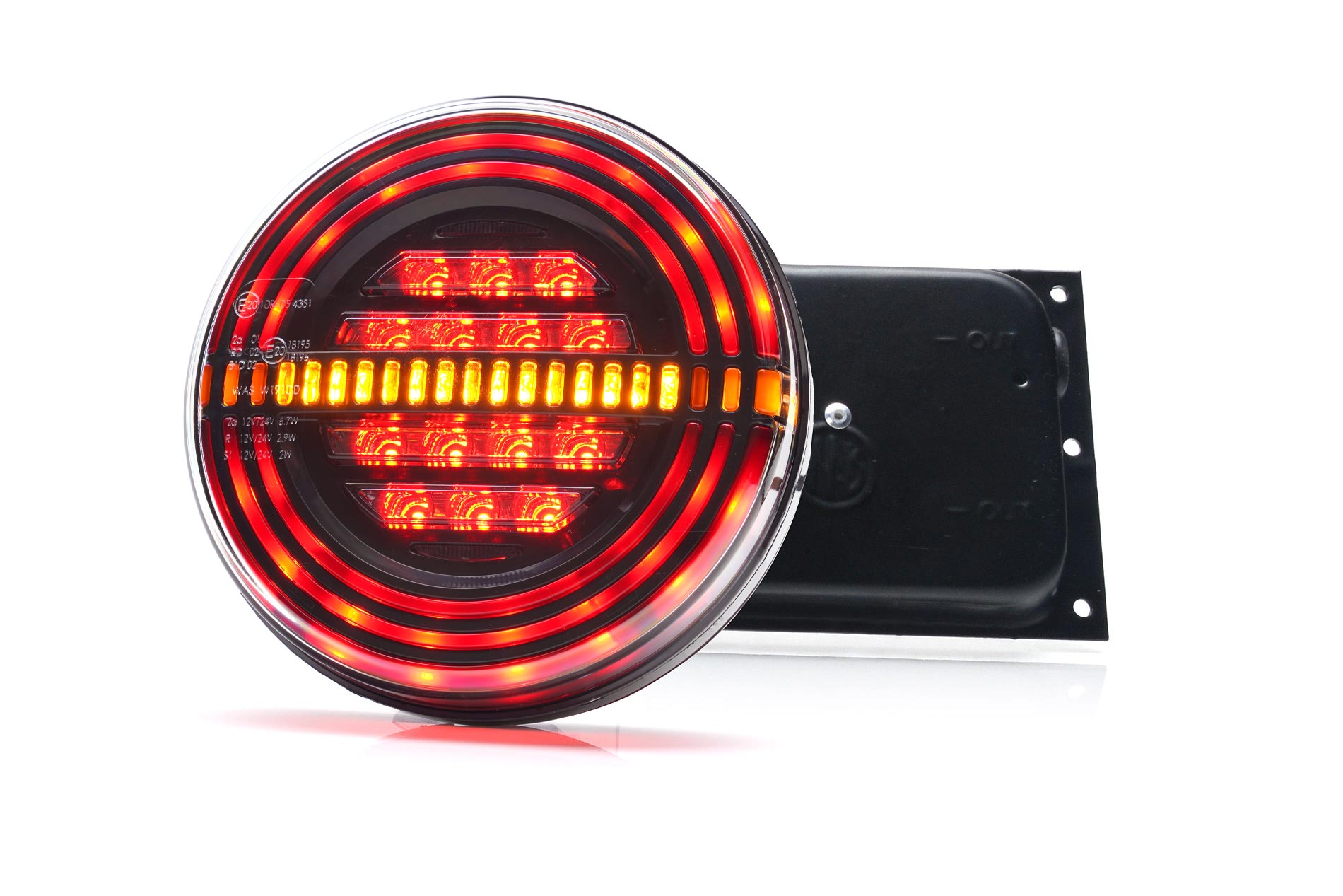 Multifunctional rear lamp 1350 BLACK O12 W191-BLACK-W191DD-BLACK