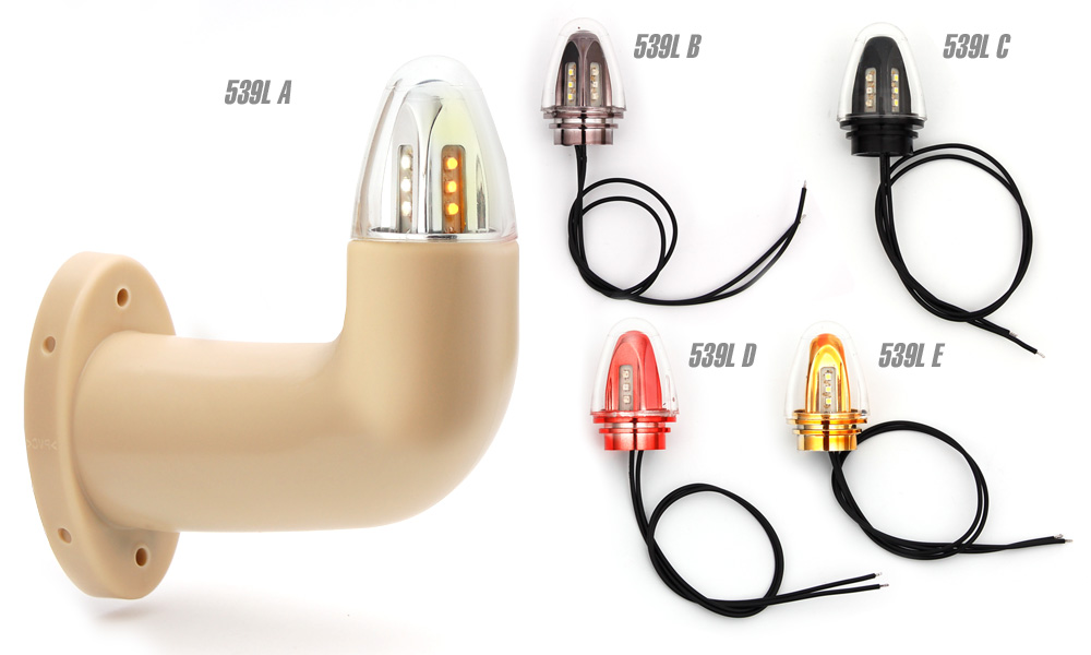 Front-rear end-outline and side marker lamp 539L