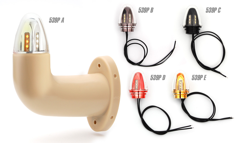Front-rear end-outline and side marker lamp 539P