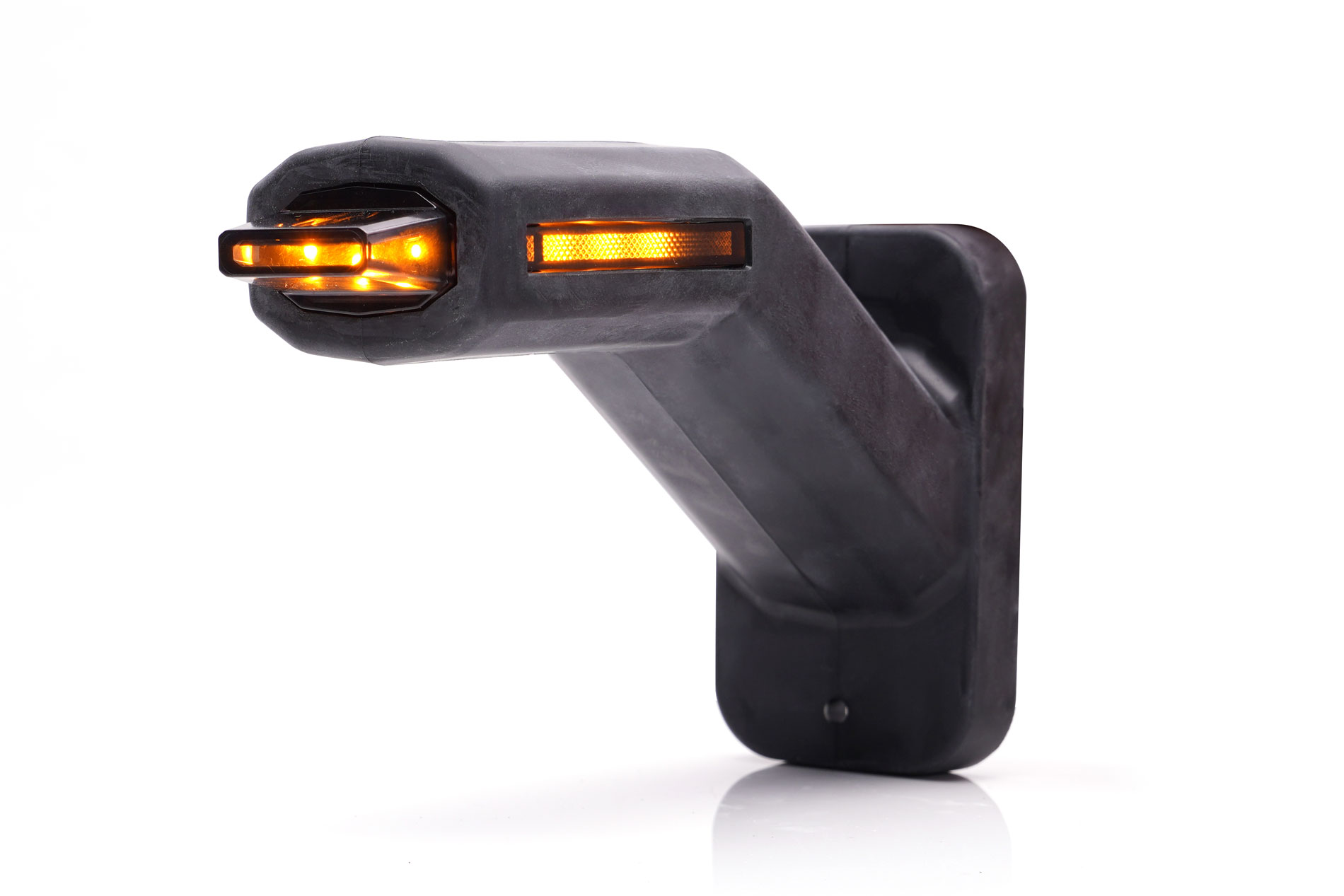 Front-rear end-outline and side marker lamp with side indicator 2222 L DARK W26953