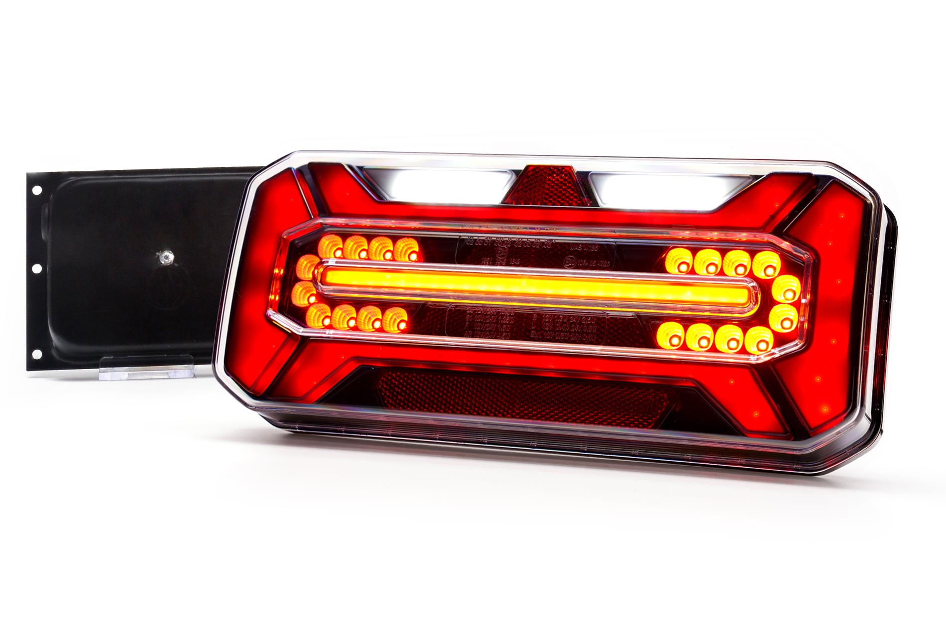Multifunctional rear lamp 1266 L BLACK O12 W184-BLACK
