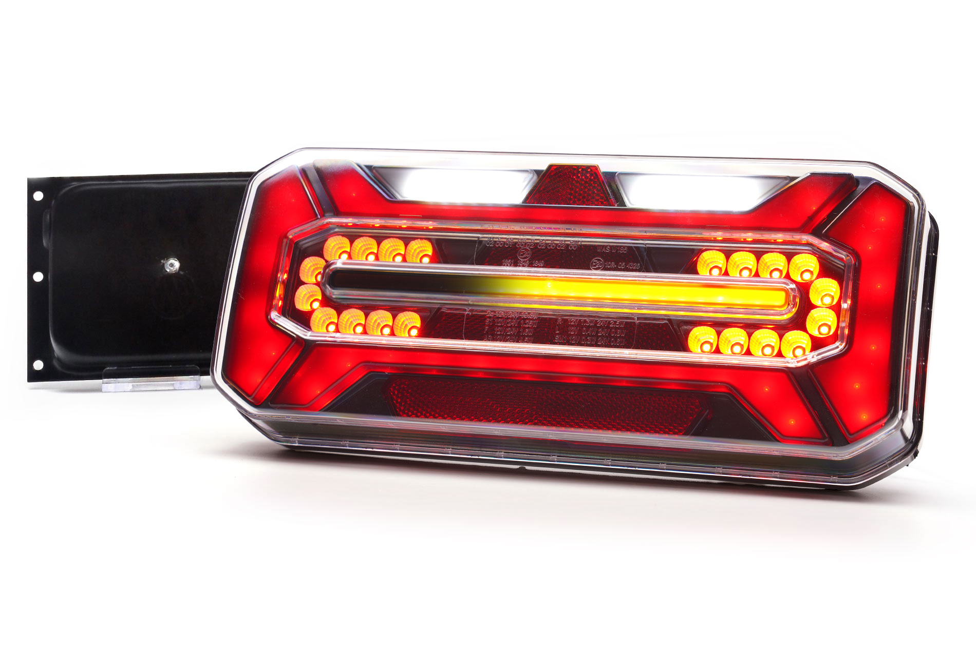 Multifunctional rear lamp 1278 DD L BLACK O12 W184DD-BLACK