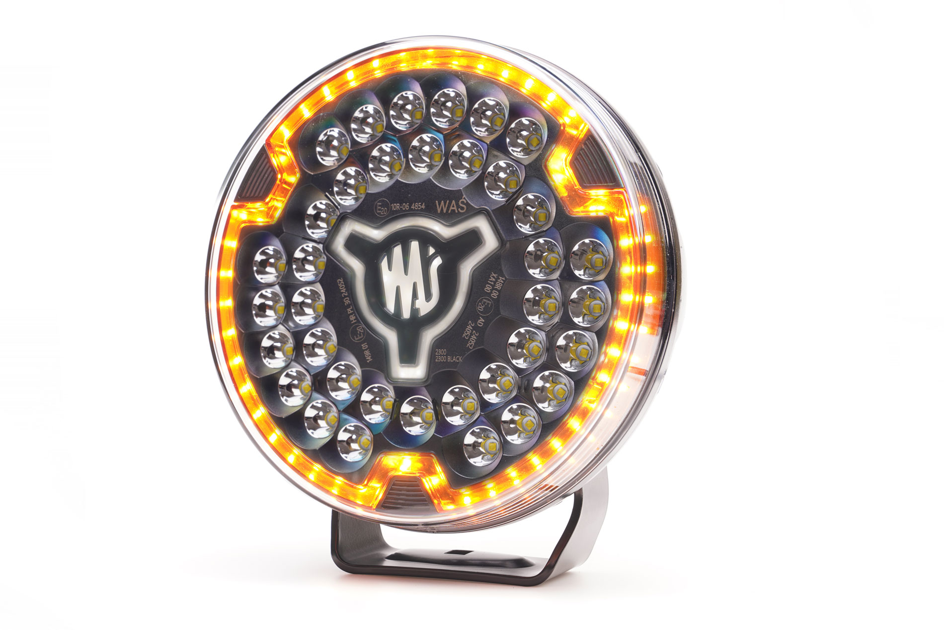 Multifunctional front lamp with warning light 2300 BLACK