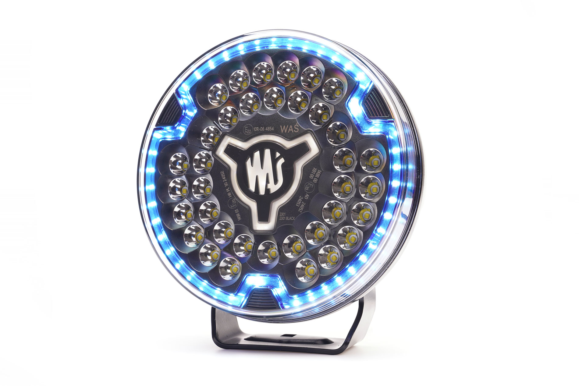 Multifunctional front lamp with warning light 2301 BLACK