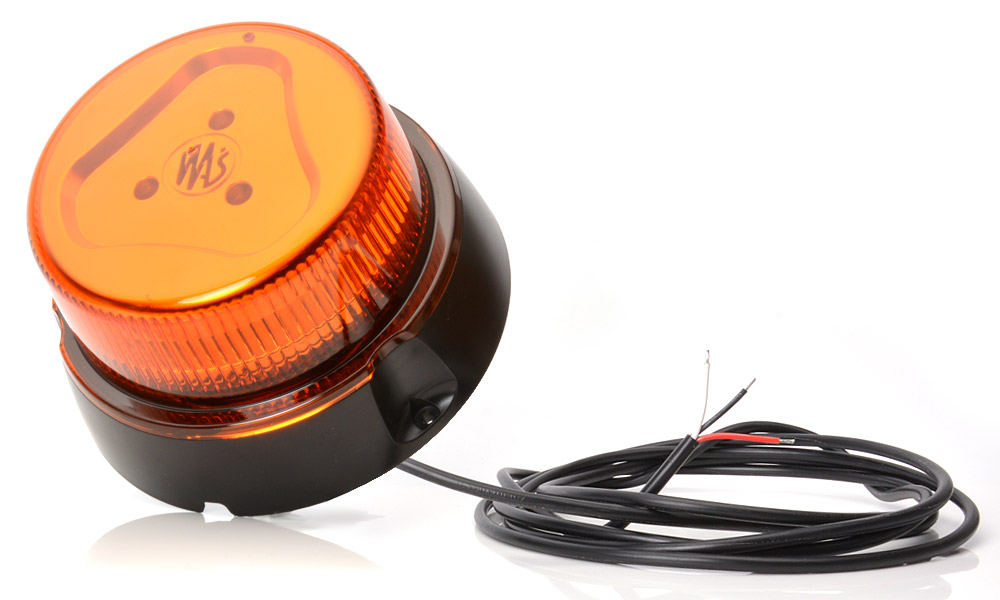 Beacon, amber (8 programs, amber lens, 3 bolt mount, round cable 3m) 852.4 / 852.4 ADR 8524
