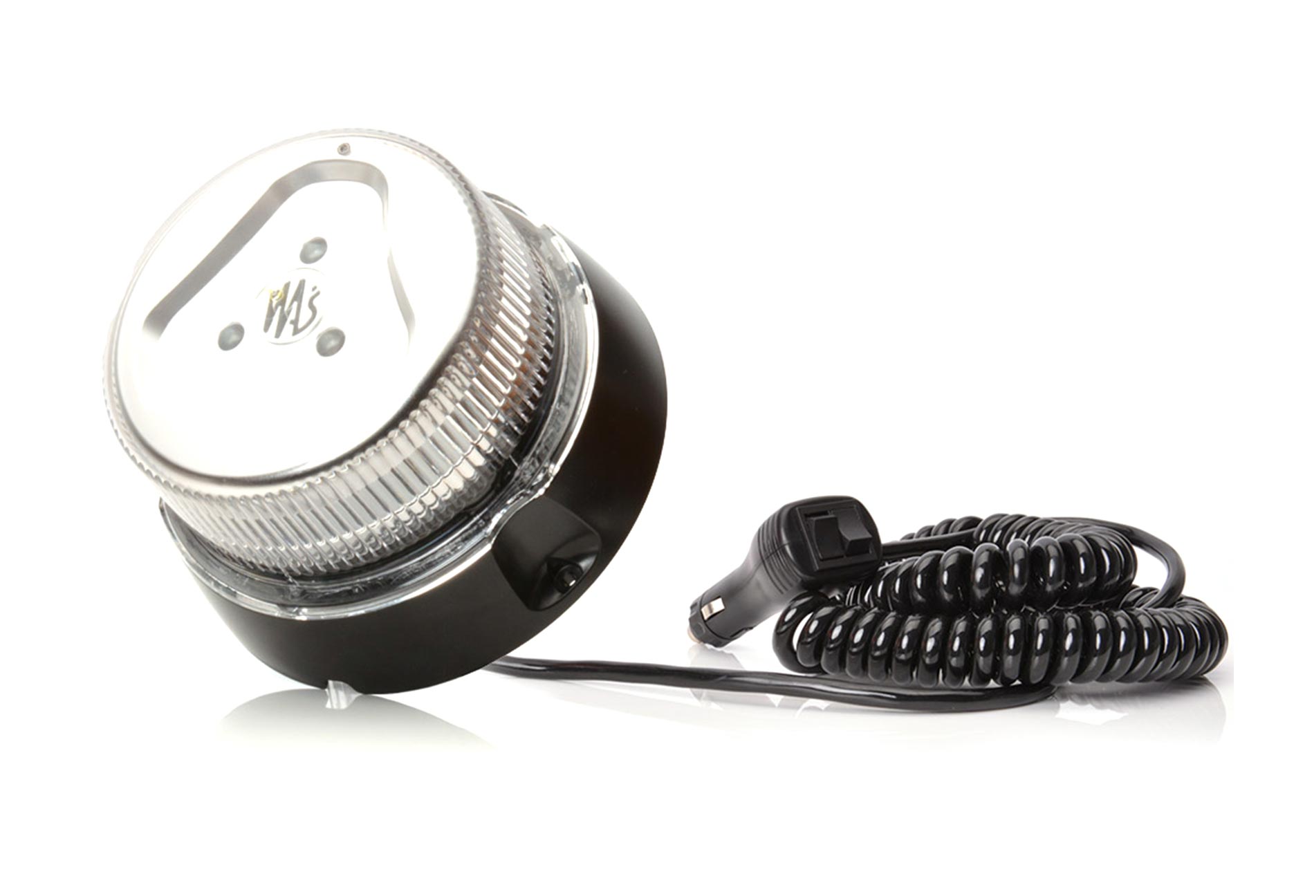 Beacon (8 programs, clear lens, magnet mount, spiral cable 3m with cigarette lighter plug) 852.7 8527