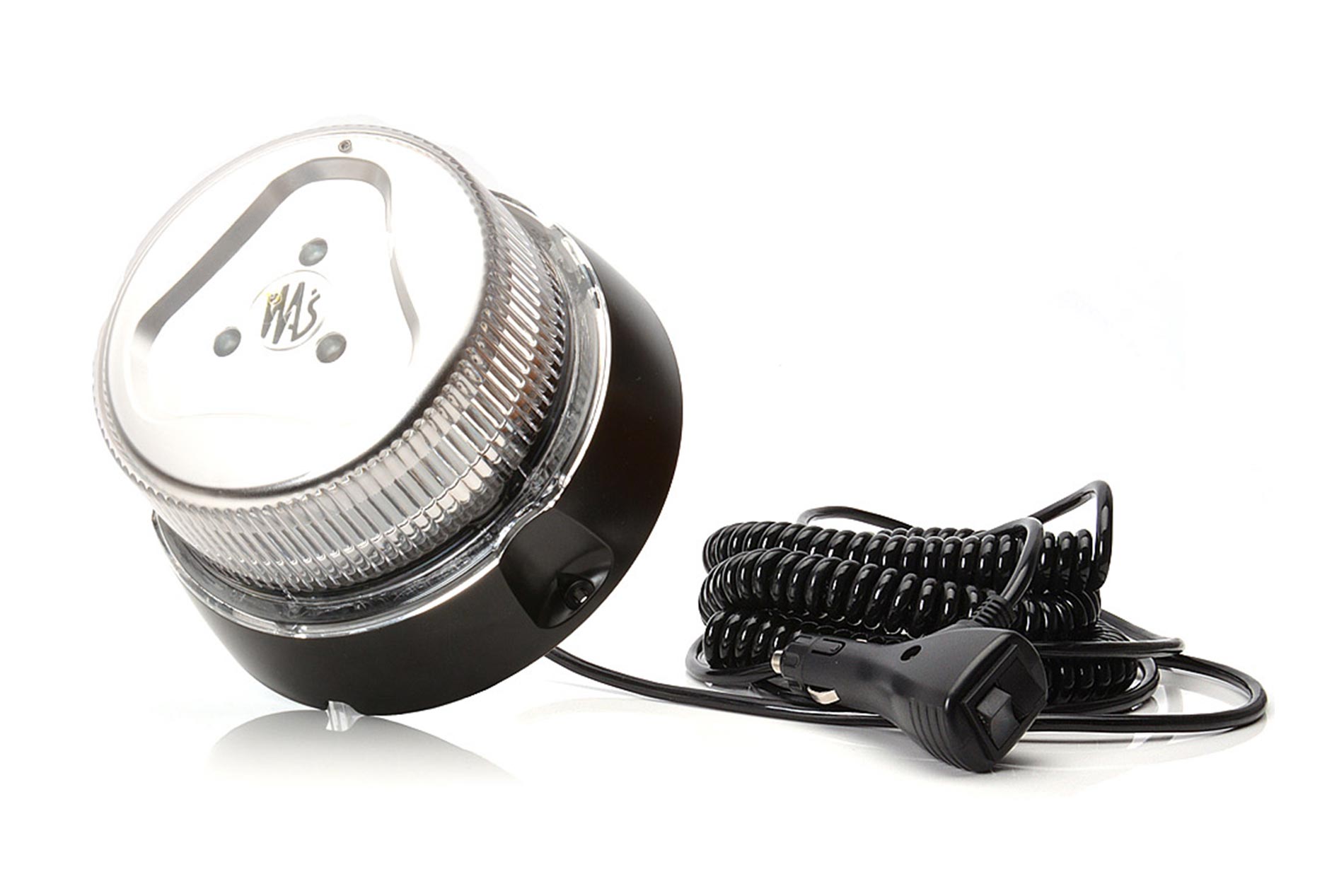 Beacon (8 programs, clear lens, magnet mount, spiral cable 7m with cigarette lighter plug) 852.8 8528