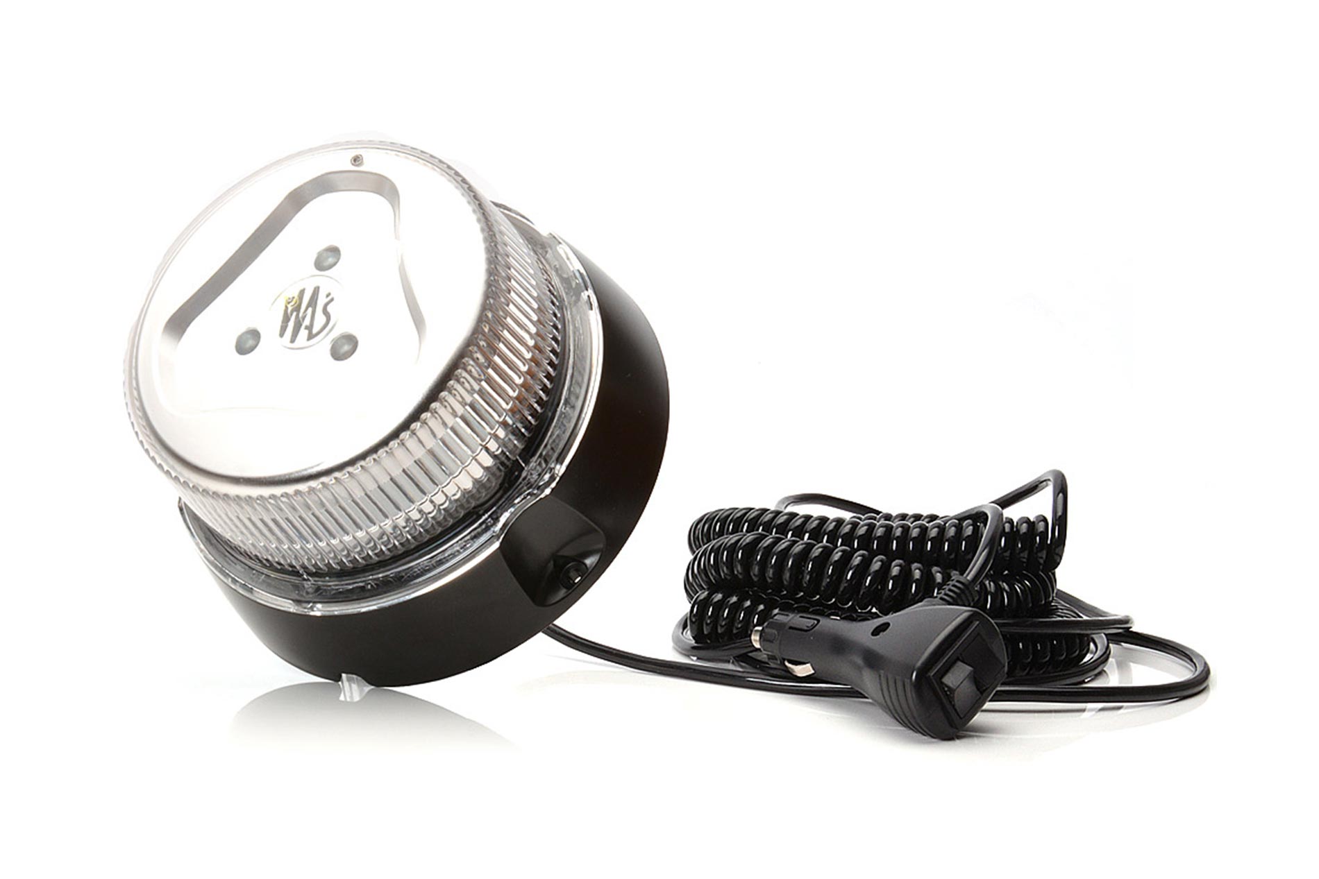 Beacon (8 programs, clear lens, magnet mount, spiral cable 7m with cigarette lighter plug) 853.8 8538