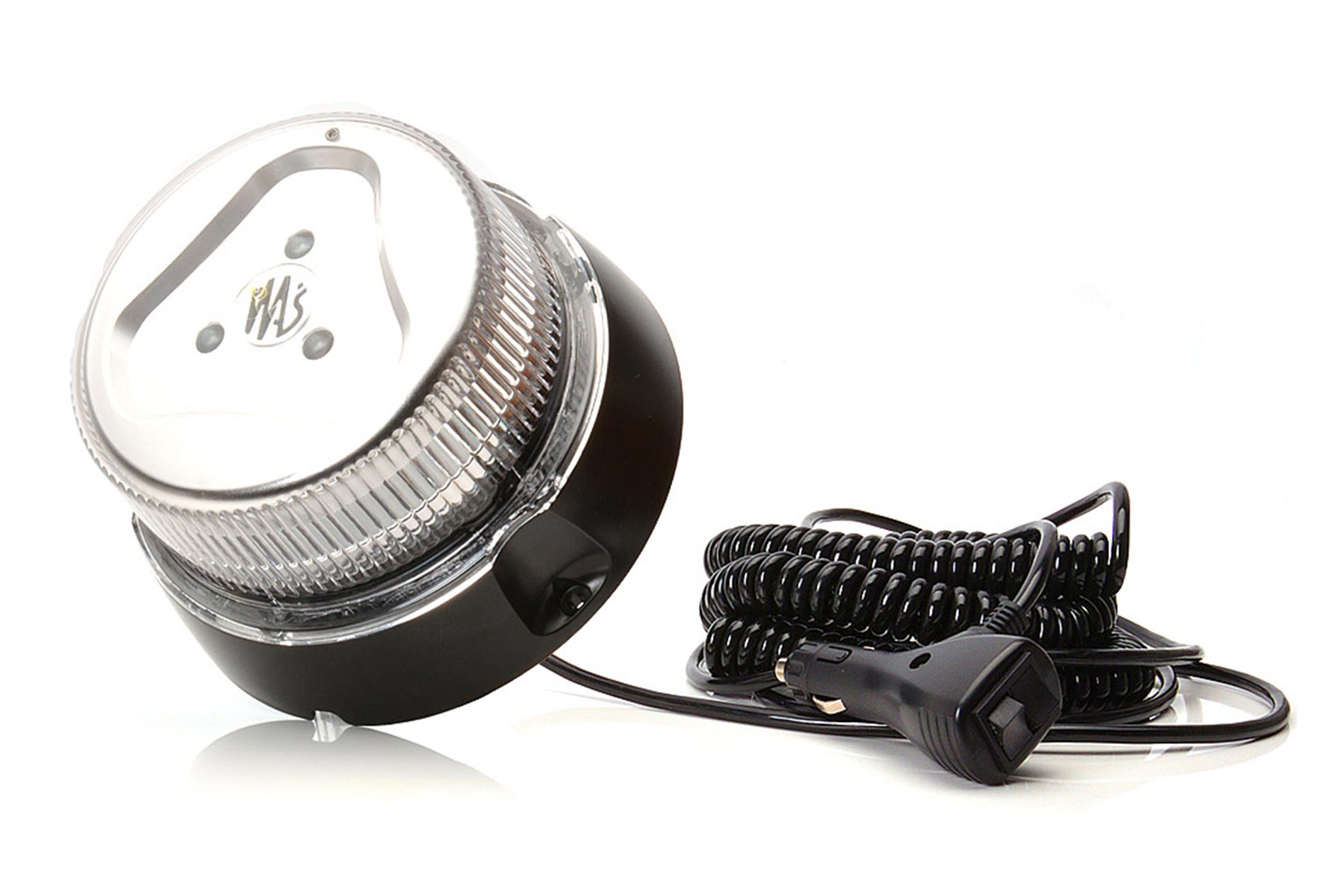 Beacon (8 programs, clear lens, magnet mount, spiral cable 7m with cigarette lighter plug) 854.8 8548