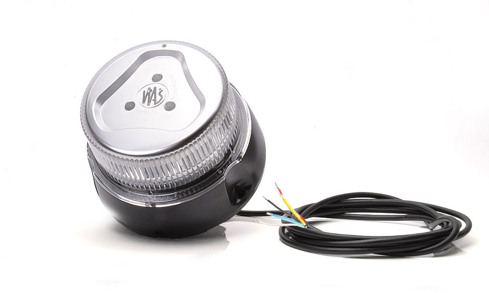 Lampa ostrzegawcza (1 program, klosz bezbarwny, mocowanie na trzpień, przewód zwykły 3m, bez wtyku) 866.12DSYNC / 866.12DSYNC ADR