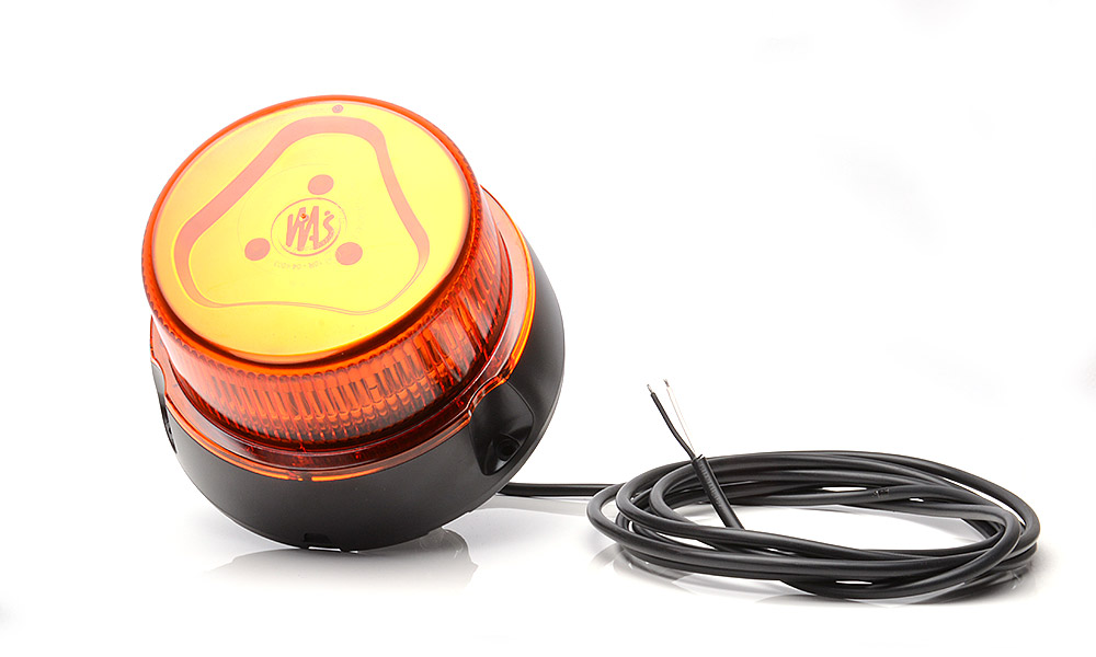Lampa ostrzegawcza (1 program, klosz żółty, mocowanie na trzpień, przewód zwykły 3m, bez wtyku) 866.6 / 866.6 ADR
