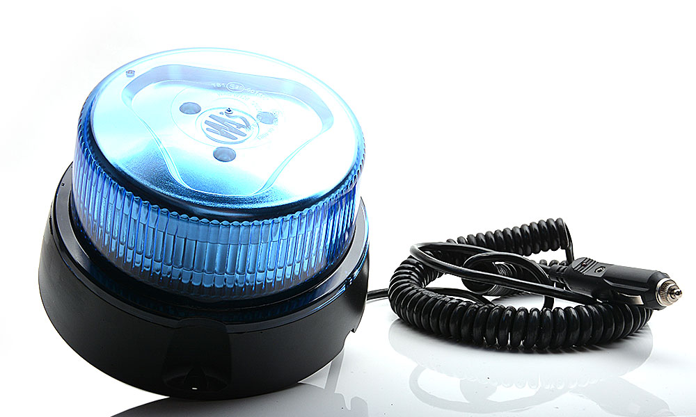 Beacon, blue (1 program, blue lens, magnet mount, spiral cable 3m with cigarette lighter plug) 867.1