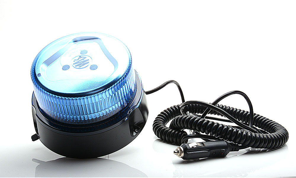 Beacon, blue (1 program, blue lens, magnet mount, spiral cable 7m with cigarette lighter plug) 867.2