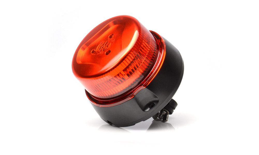 Beacon, red (1 program, transparent lens, tube mount, with plug-in connection) 868.5D 8685D