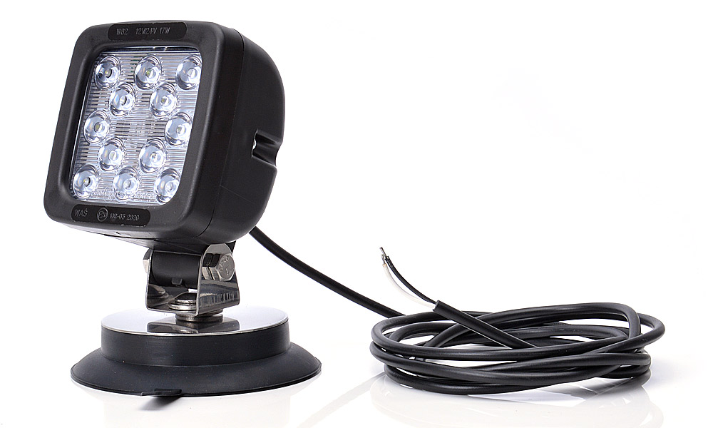 12LED-arbetslampa med strömbrytare (magnetfäste, rund kabel 2,5m) 692.1 6921