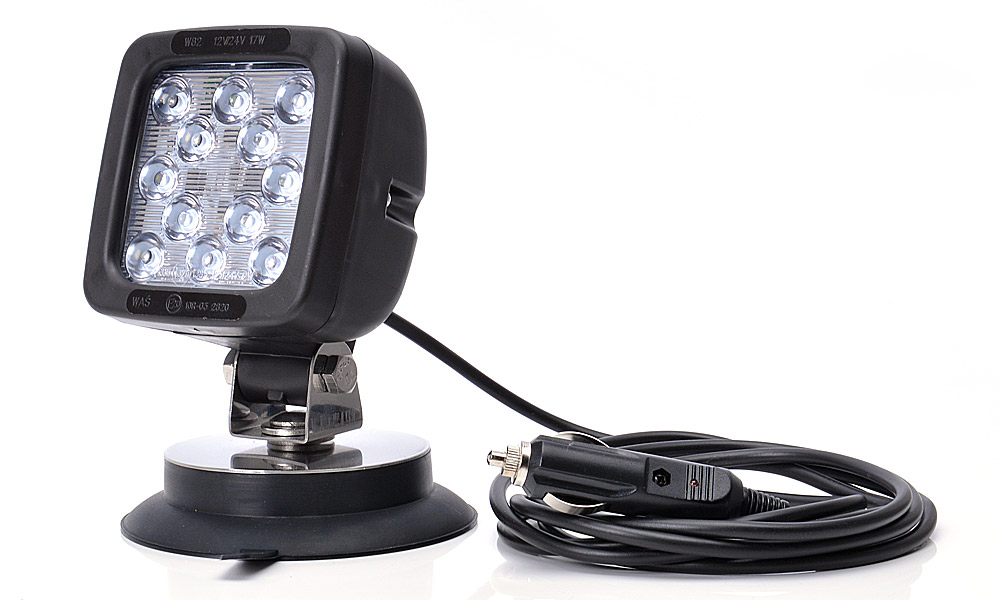 12LED work lamp with a switch (magnetic mount, round cable 2,5m with cigarette lighter plug) 692.2 6922