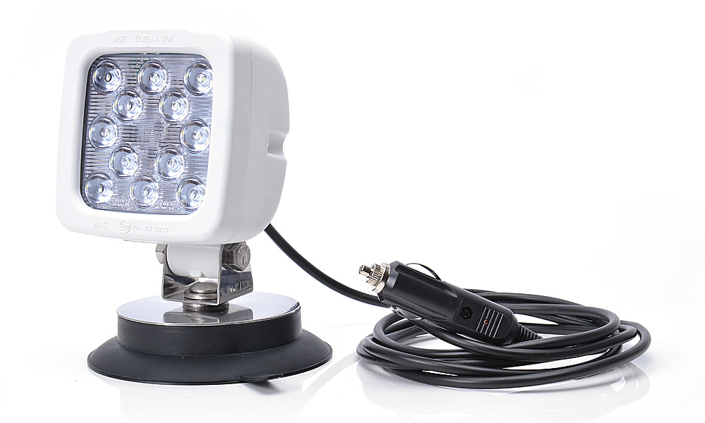 12LED work lamp (magnetic mount, round cable 2,5m with cigarette lighter plug) 695.2 6952