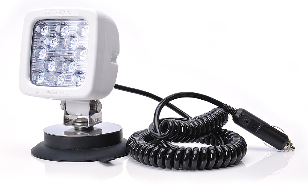 12LED work lamp (magnetic mount, spiral cable 3m with cigarette lighter plug) 695.3 6953