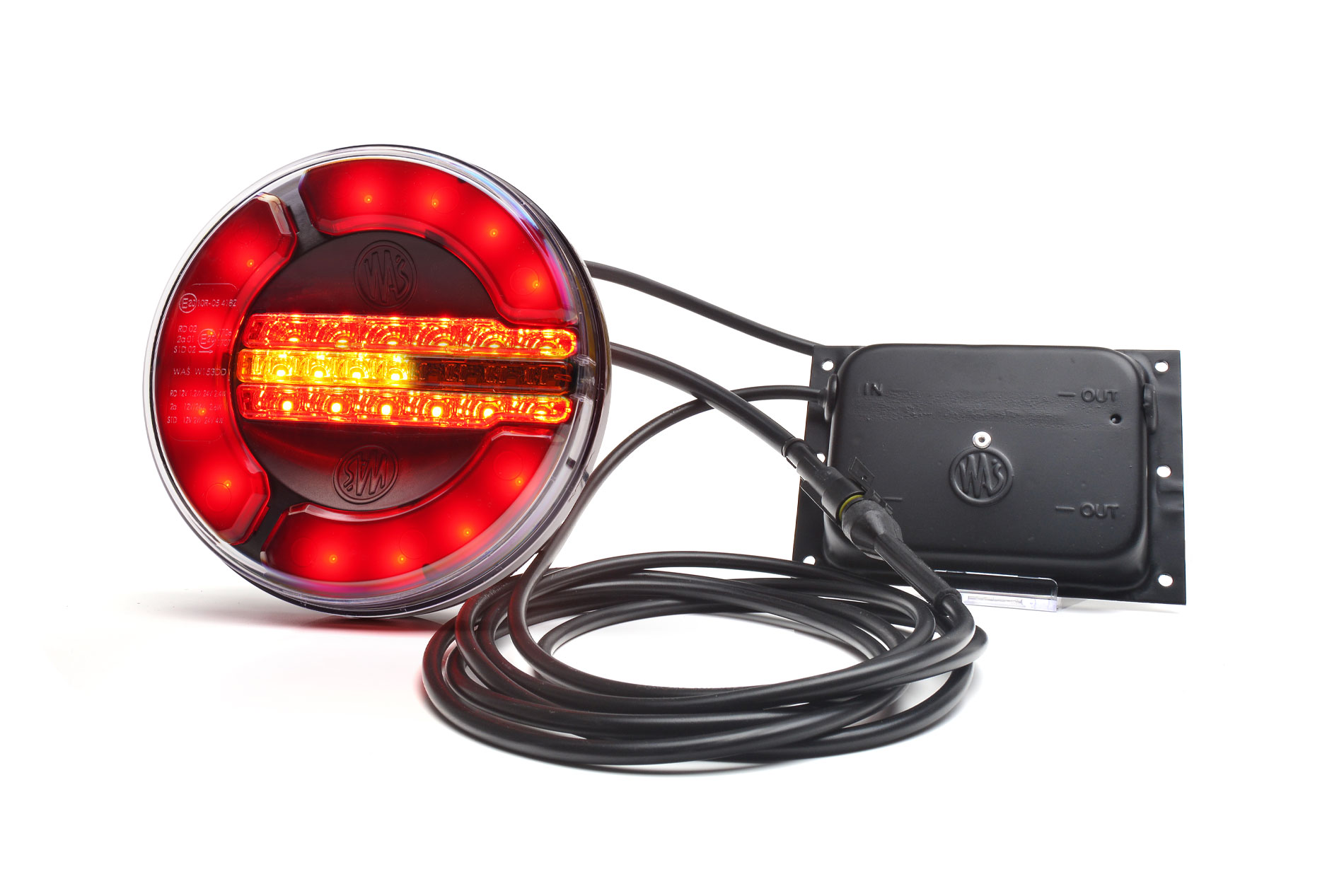 LED multifunctional rear lamp 1129 DD BLACK O12