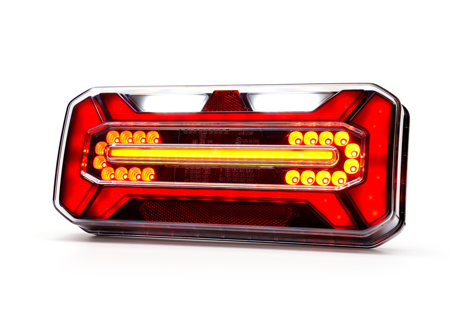 Multifunctional rear lamp 1266 L BLACK WAS7