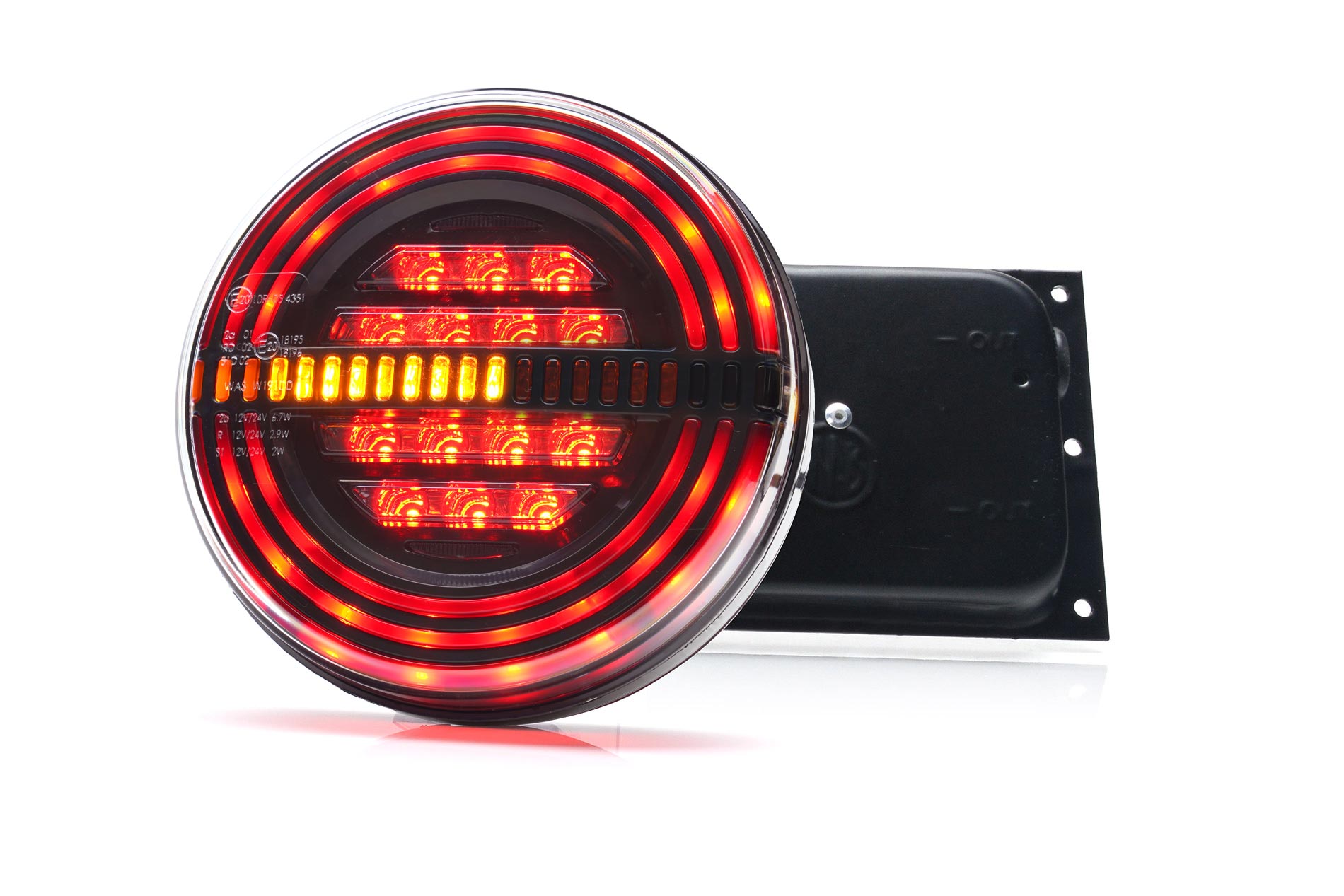 Multifunctional rear lamp 1353 DD BLACK O24