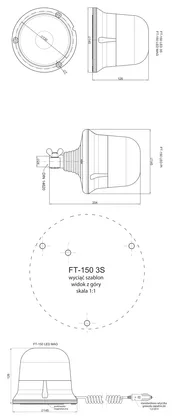 Warning beacon FT-150